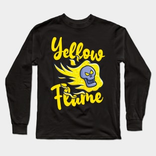 Yellow flame Long Sleeve T-Shirt